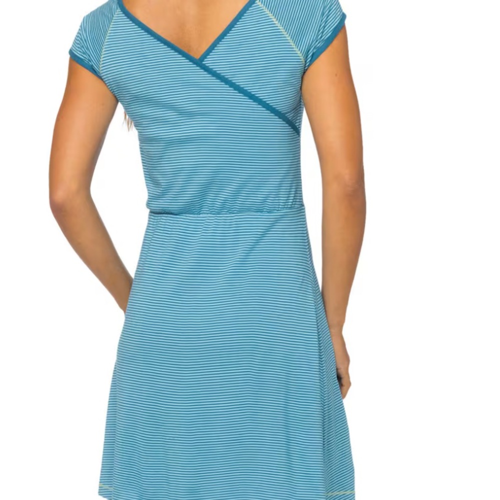Prana Blue Striped Women's Dress